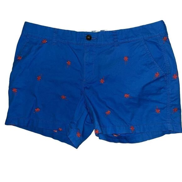 Old Navy blue palm tree shorts 12 - Picture 1 of 4